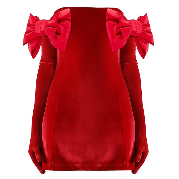 Miscreants Dresses & Skirts - Miscreants Red Velvet Cupid Dress Size 6